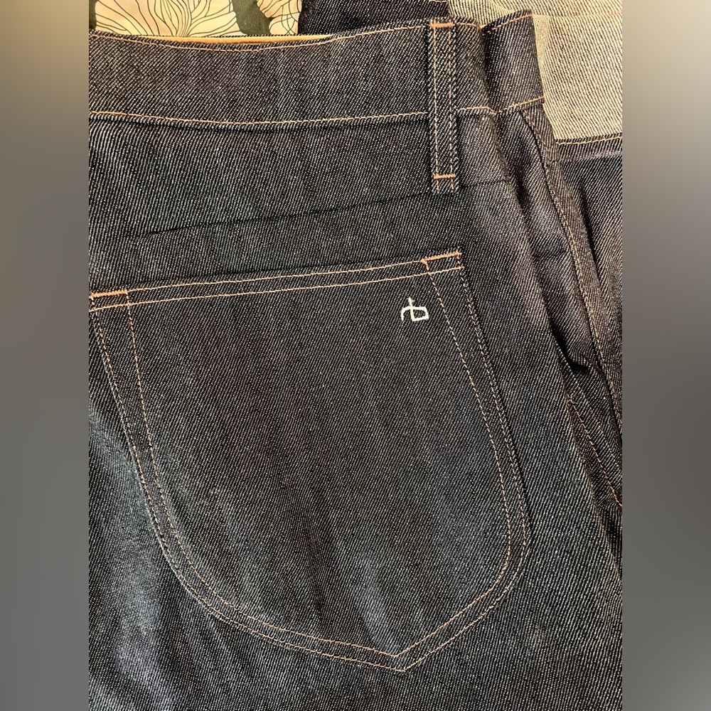 rag & bone Men's Straight Jeans - Dark Blue - Picture 6 of 7